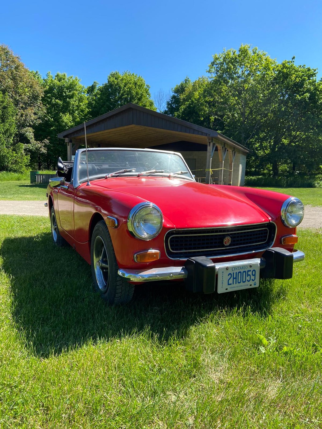 Red MG Midget